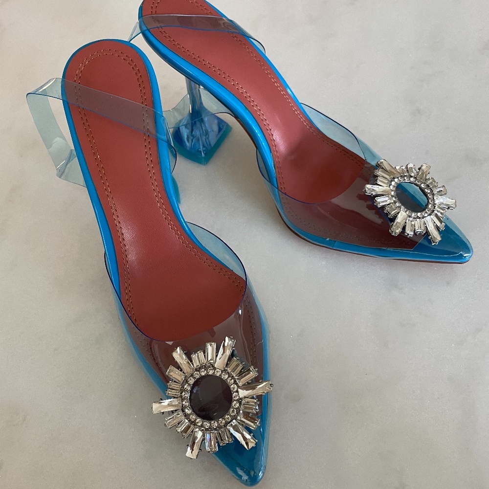 Clear heels